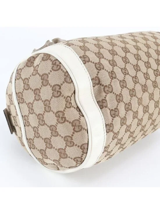 Gucci GG Canvas Leather Handbag Tote - Picture 4 of 9